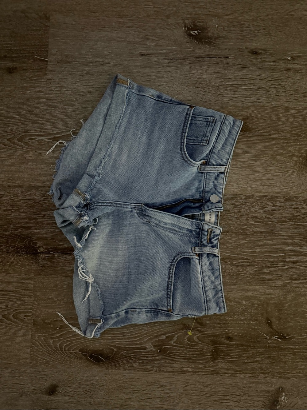 PacSun Light Blue Distressed Denim Cutoff Shorts